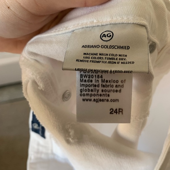 AG- the legging ankle Super skinny white jean. Size 24R - Picture 6 of 7